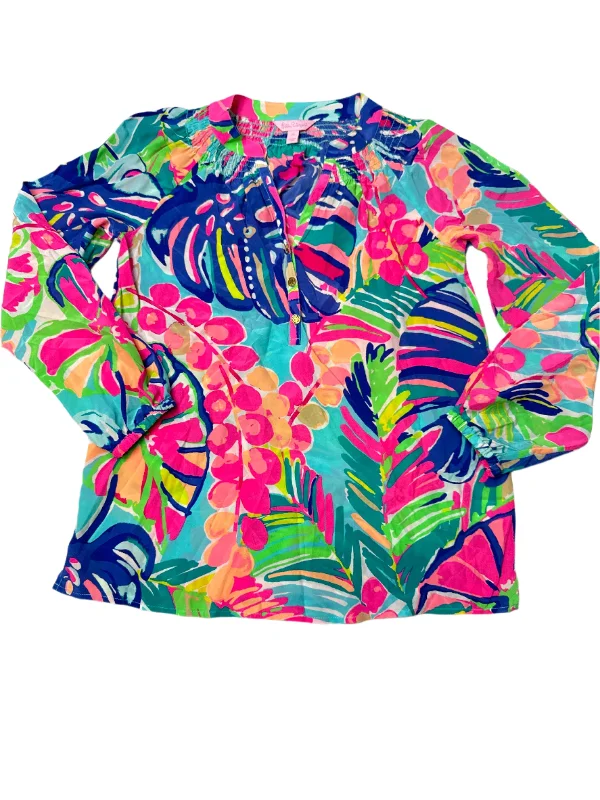 women's tops for relaxed weekendsTop Long Sleeve By Lilly Pulitzer In Multi-colored, Size: Xs