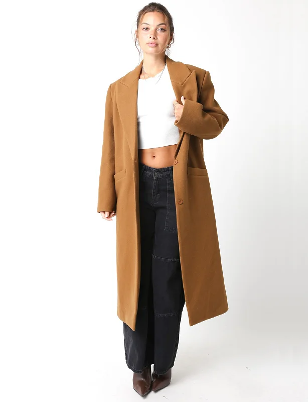 women's coats for cocktail partiesDrew Coat, Light Brown