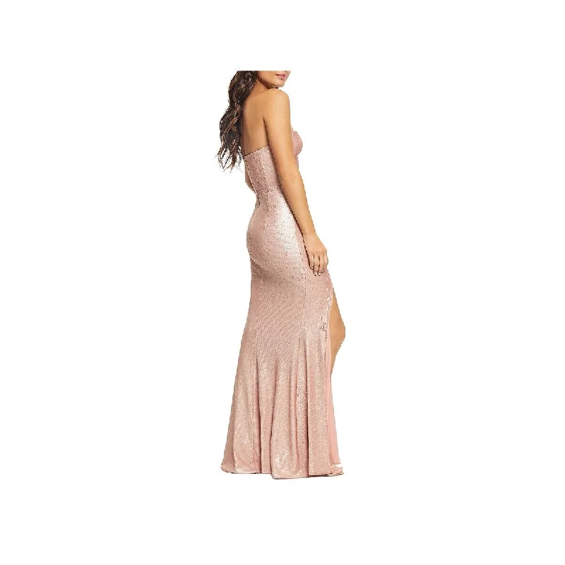 women's shift dressesDress The Population Women's Ellen Off The Shoulder Sequined Evening Dress Pink Size Large