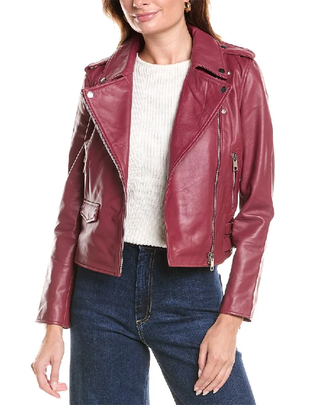 classic women's coatsWalter Baker Liz Leather Jacket