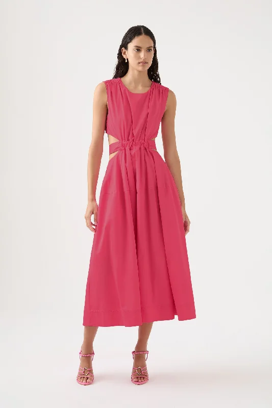 Button-Down DressZorina Tie Midi Dress