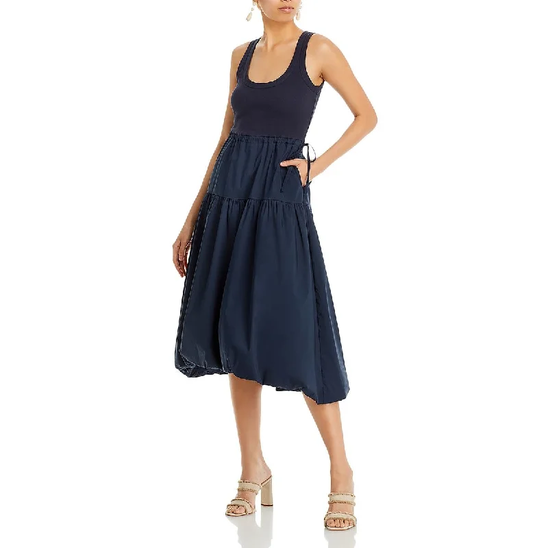 Evening DressCinq a Sept Womens Jaelyn Cotton Midi Fit & Flare Dress