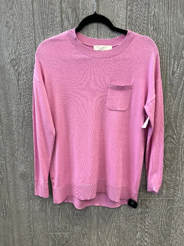 women's tops for those who seek both style and comfortTop Long Sleeve By Loft In Pink, Size: Xs