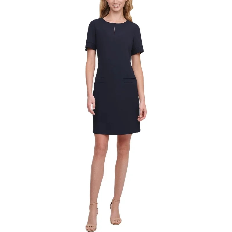 Elegant DressTommy Hilfiger Womens Embellished Midi Shift Dress