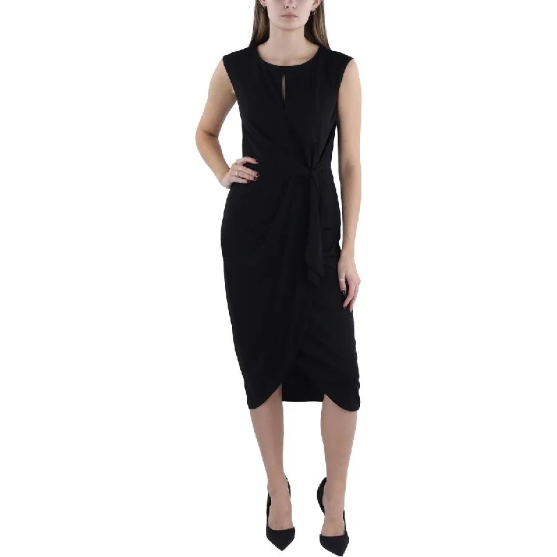 women's empire-line dressesLauren Ralph Lauren Womens Stretch Wrapped Midi Dress