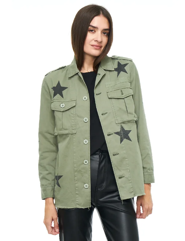 women's coats with removable fur liningsCamilo Military Jacket, Royal Honor