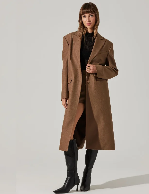 women's coats with button-down frontsBrylee Coat, Walnut