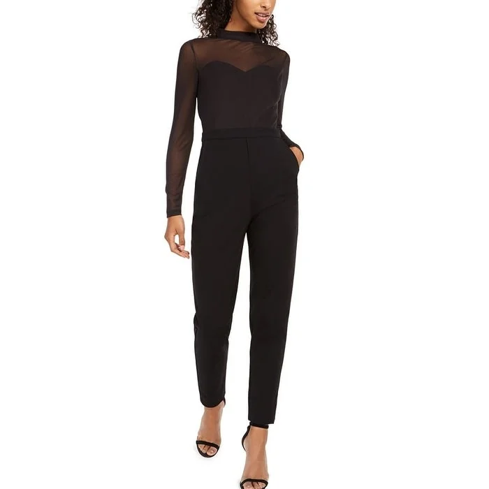 women's unique dressesFrench Connection Women's Long Sleeve Straight Leg Evening Jumpsuit Black Size 4