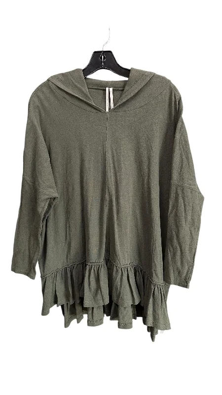 women's tops for relaxed weekendsTop Long Sleeve By Anthropologie In Green, Size: M