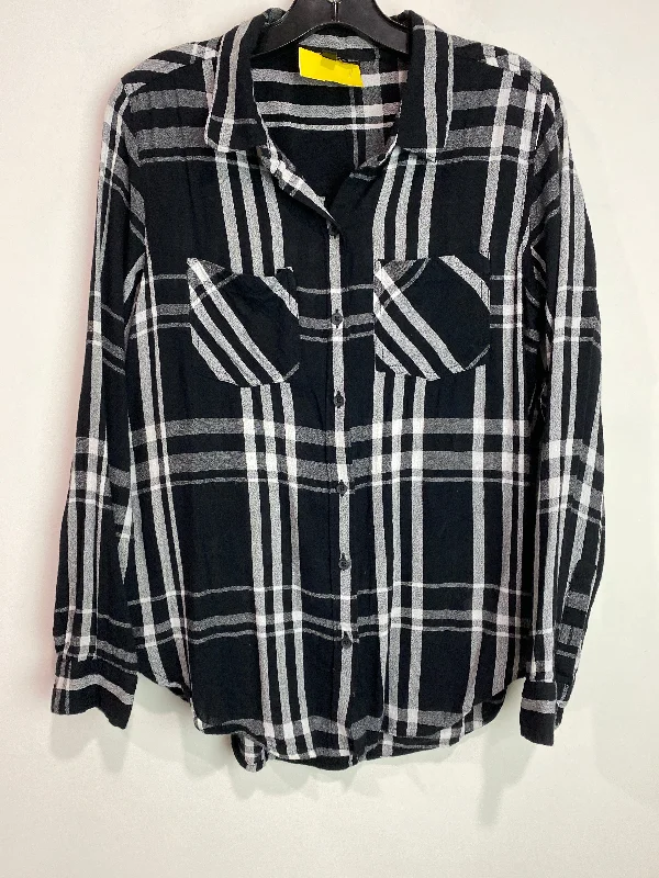 women's tops with cinched waistsTop Long Sleeve By Lucky Brand In Black, Size: S