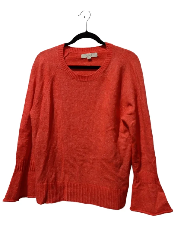 women's tops for those who love bold and vibrant colorsTop Long Sleeve By Loft In Orange, Size: M