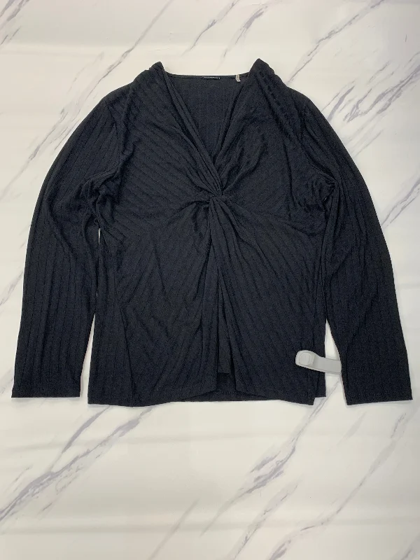 women's tops for mixing and matching with different bottomsTop Long Sleeve By Elie Tahari In Black, Size: Xl