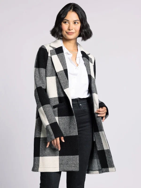 IVORY BLACK PLAID