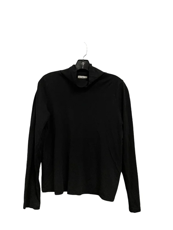 women's tops with cold-shoulder cutsTop Long Sleeve Basic By T.la In Black, Size: S