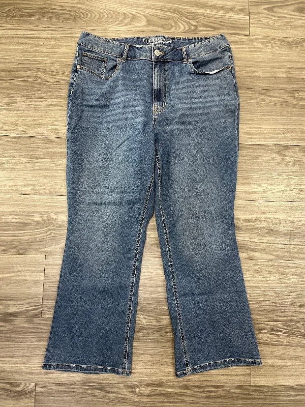 women's denim jeans with zippersJeans Boot Cut By Maurices In Blue, Size: 20