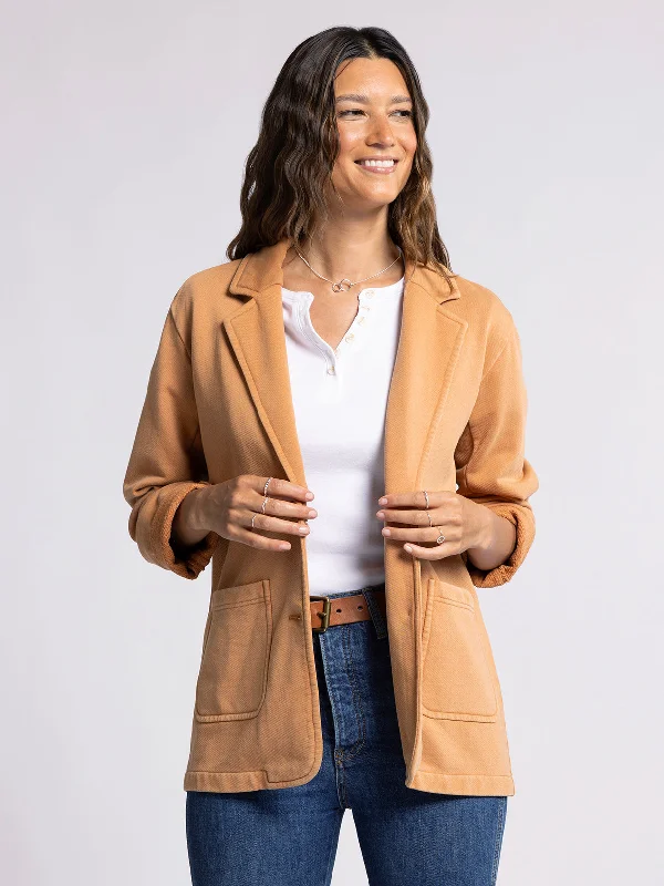 women's coats with sheer overlaysFRENCHIE BLAZER