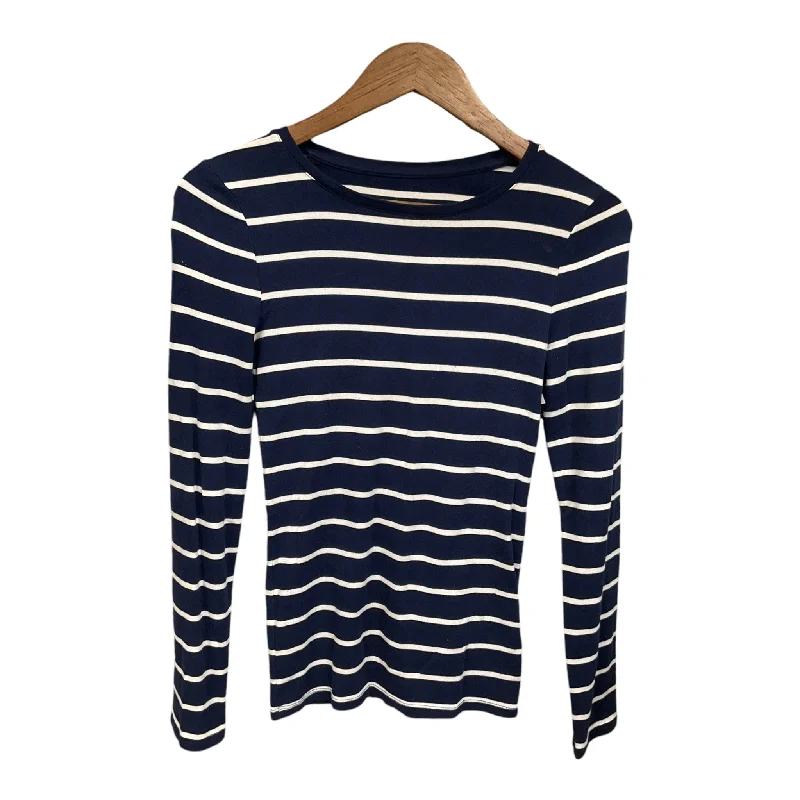 women's tops for fashion-forward individualsTop Long Sleeve By A New Day In Striped Pattern, Size: Xs