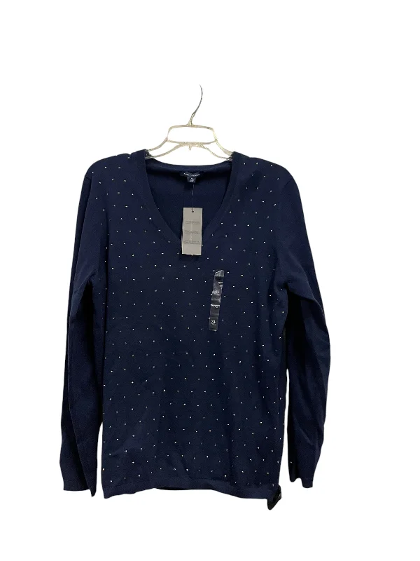 women's tops for maximalist fashion loversTop Long Sleeve By Tommy Hilfiger In Blue, Size: Xl