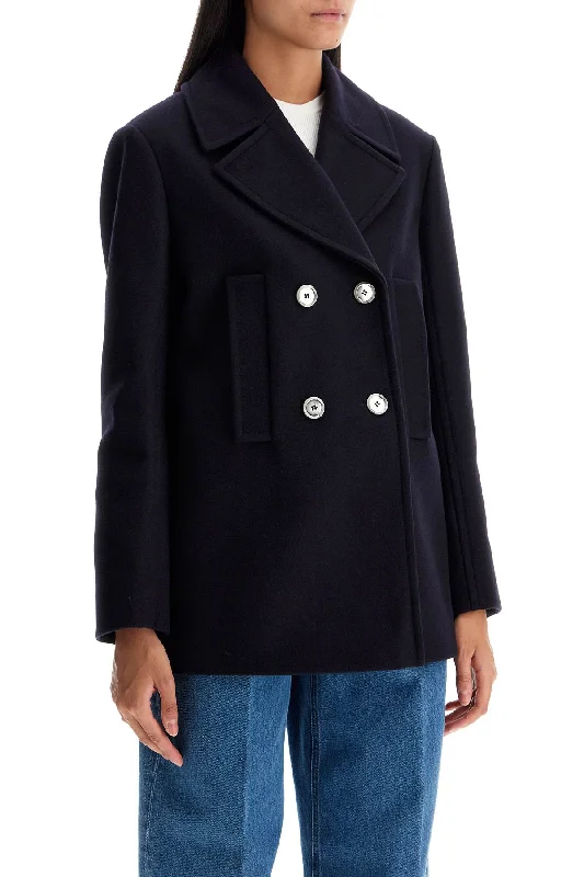 women's coats for cold weatherPinko Double-Breasted Wool Blend Caban