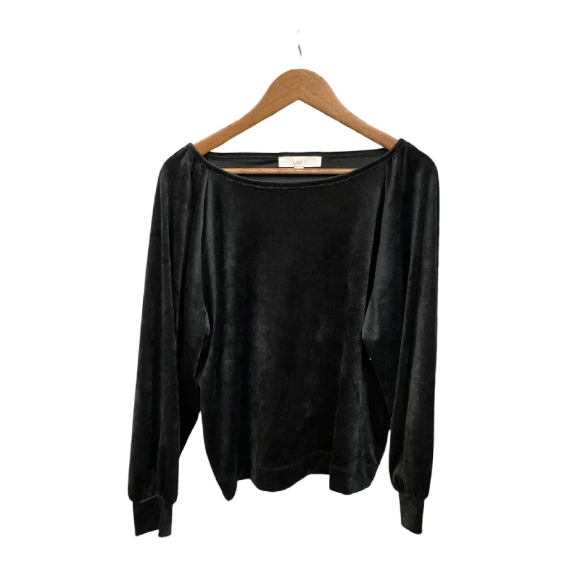 women's tops for mixing and matching with different bottomsTop Long Sleeve By Loft In Black, Size: L