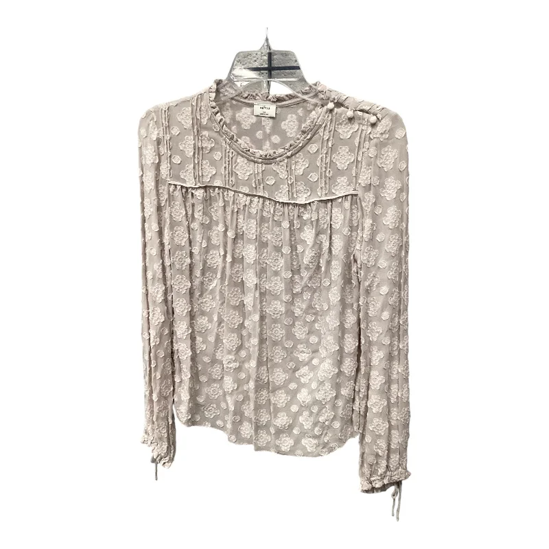 women's tops for those who want to add a touch of sophistication to their casual attireTop Long Sleeve By Wilfred In Taupe, Size: Xxs