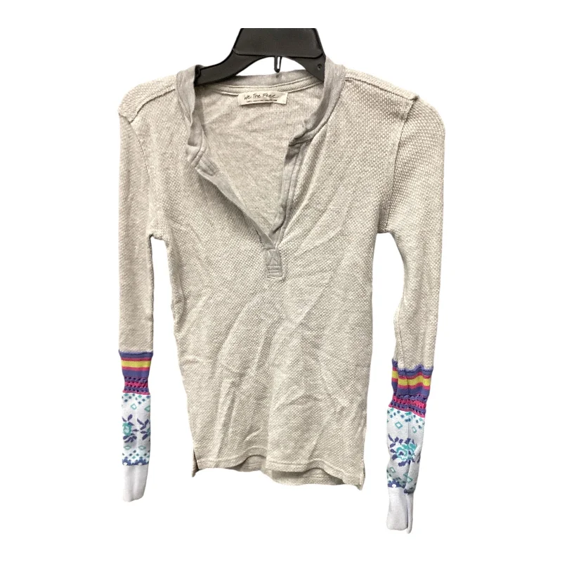 women's tops for summer festivalsTop Long Sleeve By We The Free In Grey, Size: S