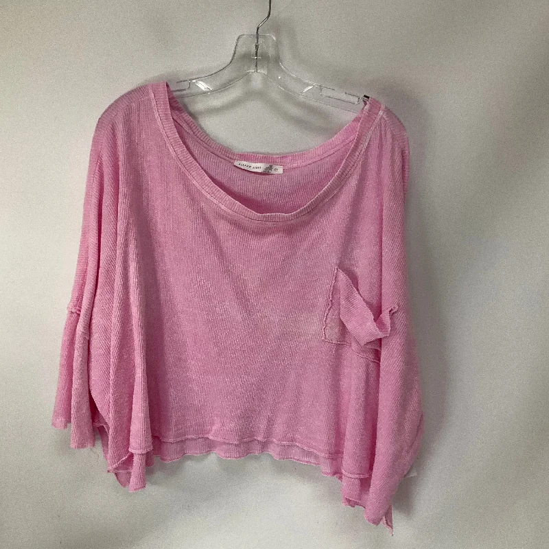 cozy women's tops for fall and winterTop Long Sleeve By Altard State In Pink, Size: Xxl