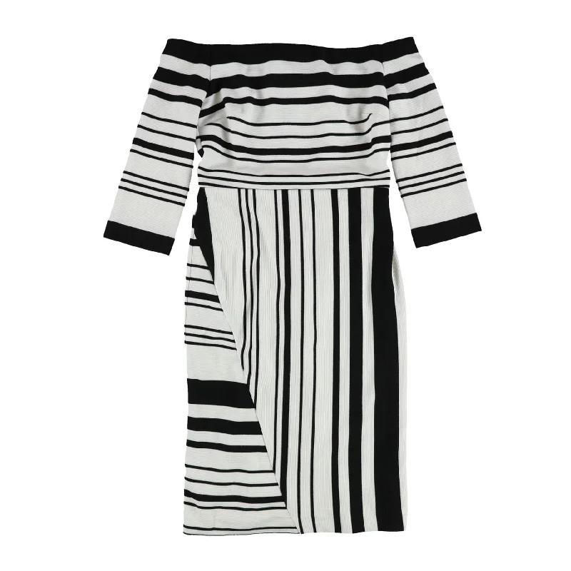 women's ethical fashion dressesBar Iii Womens Striped A-Line Bodycon Dress