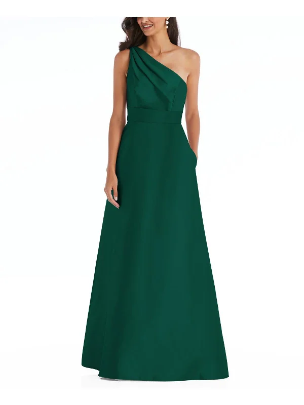 women's cold-shoulder dressesWomens Belted Maxi Evening Dress