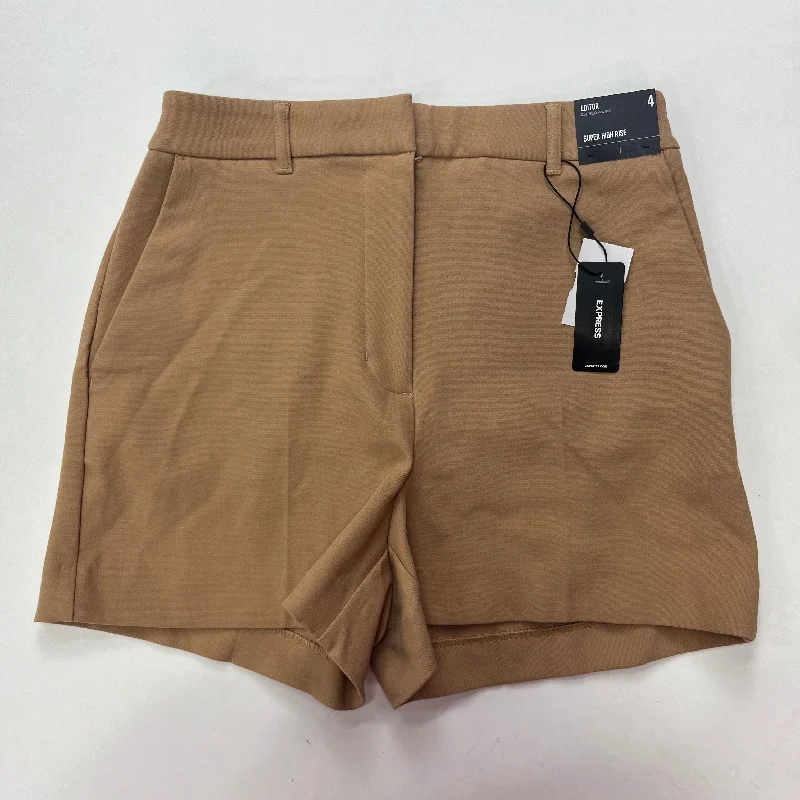 women's A-line shortsCamel Shorts Express NWT, Size 4