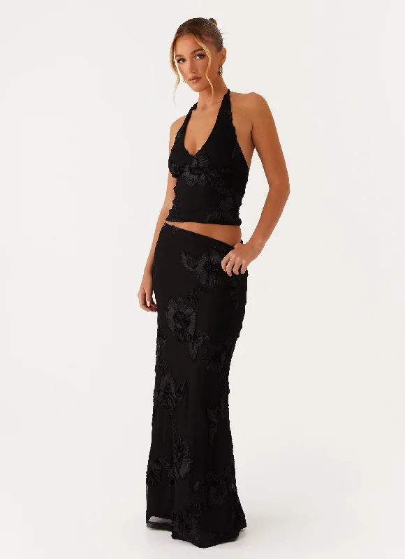 Metallic DressRadiate Maxi Skirt - Black