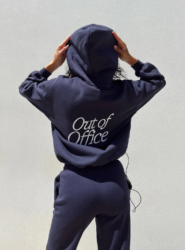 Out Of Office Hoodie Navy