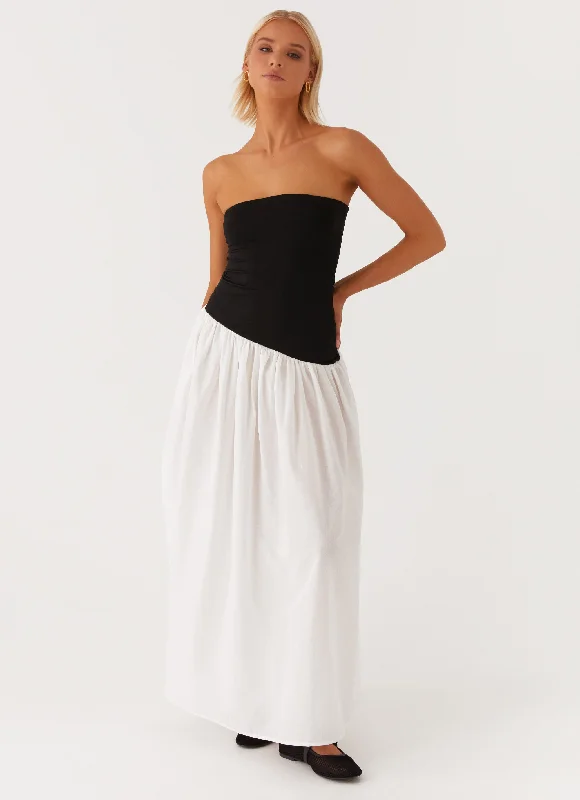 Skater DressUnstoppable Maxi Dress - Black Ivory