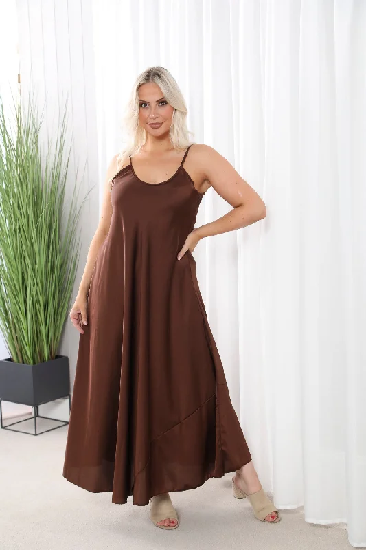 Bell-Sleeve DressFlorentine Maxi Dress Espresso