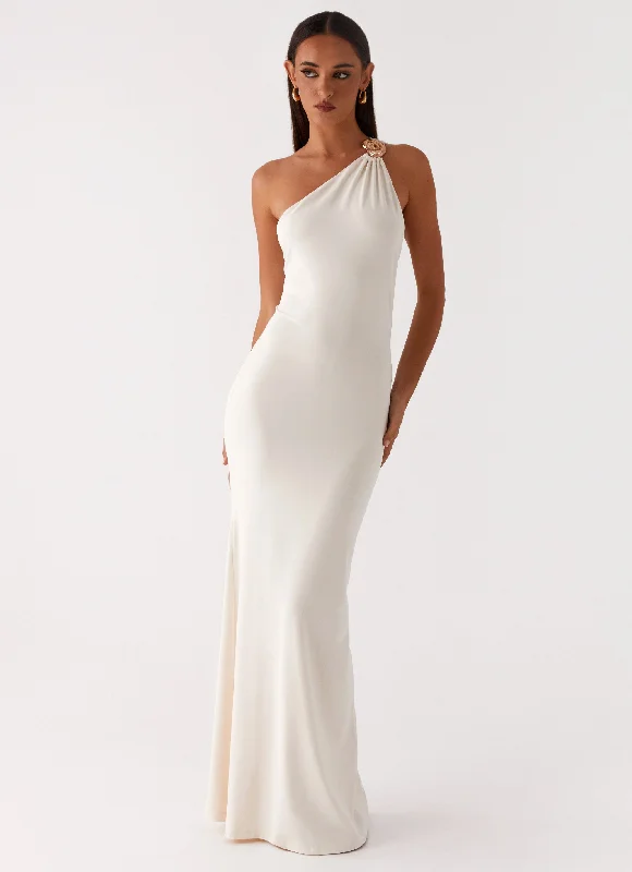 Satin DressInfinity Maxi Dress - Ivory