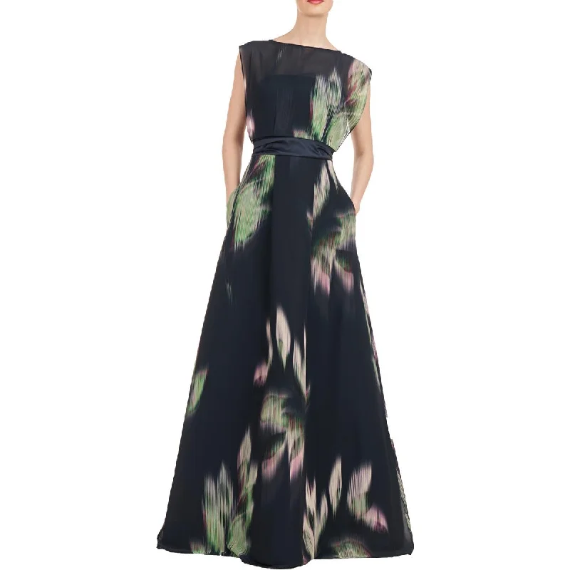 women's off-the-shoulder dressesTess Womens Printed Maxi Evening Dress