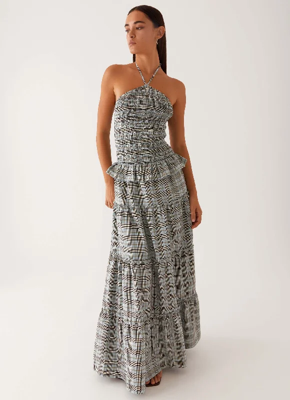 women's fair-trade dressesPicture This Maxi Dress - Check