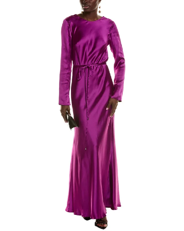 women's maximalist dressesML Monique Lhuillier Marie Satin Maxi Dress