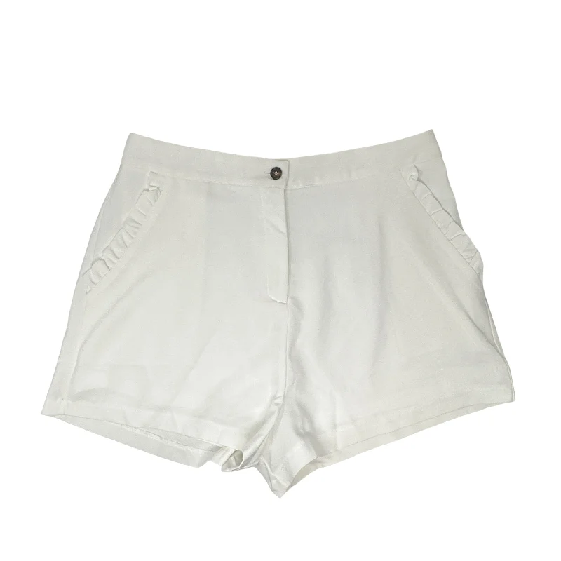 women's satin shortsWhite Shorts She + Sky, Size L