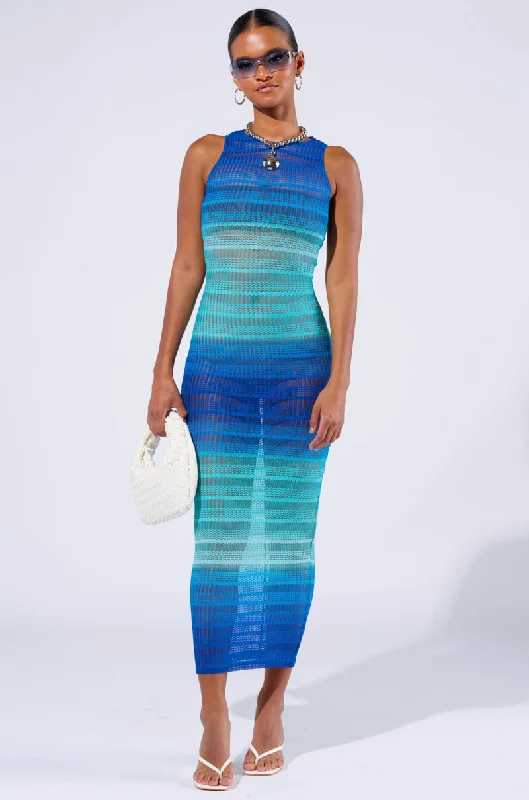 Denim DressFUN IN THE SUN OMBRE MAXI DRESS