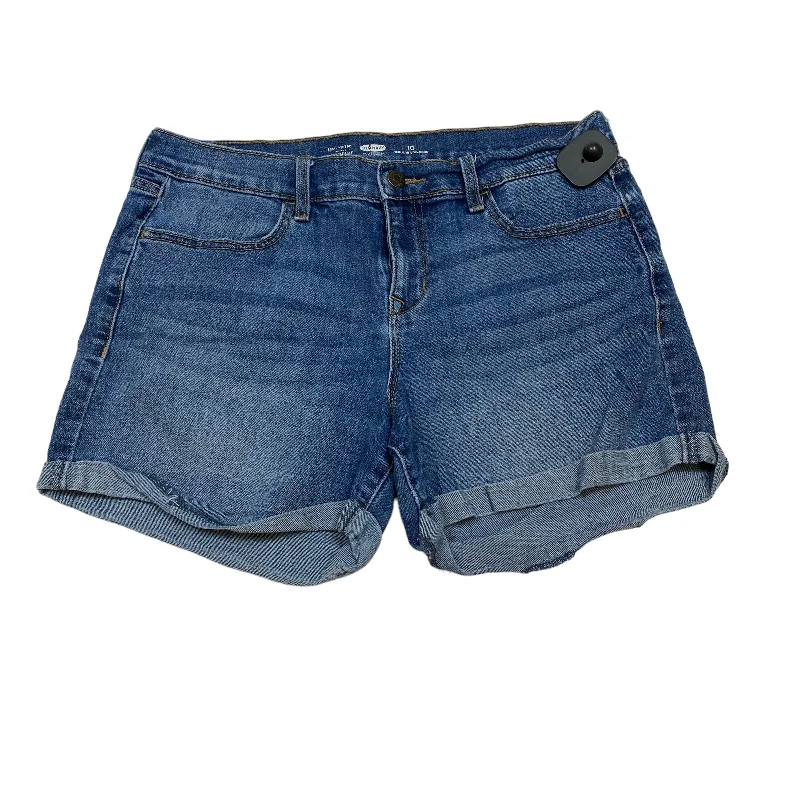 women's flared shortsBlue Denim Shorts Old Navy, Size 10