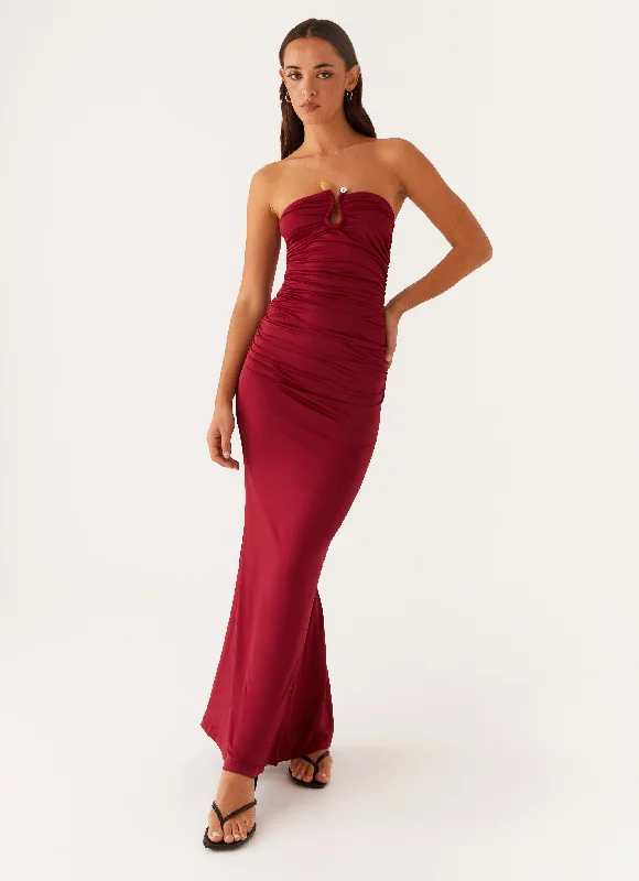 women's luxury dressesRudy Maxi Dress - Maroon