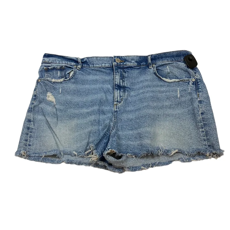 women's running shortsBlue Denim Shorts Loft, Size 18