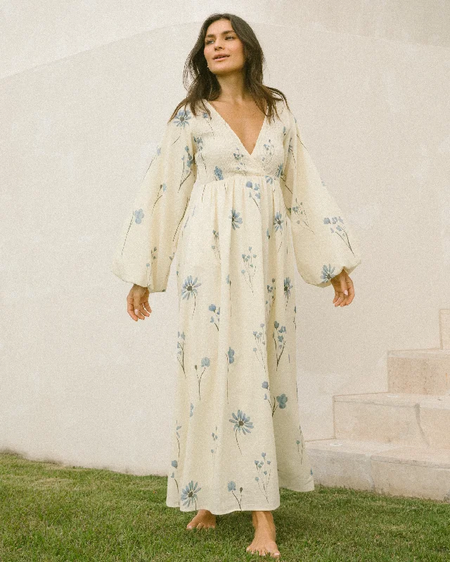 Laced DressFreya Maxi Dress | Azure Meadows