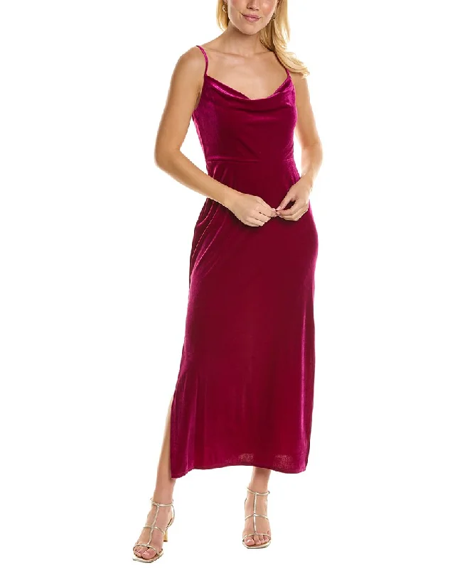 Retro DressTaylor Stretch Velvet Maxi Dress