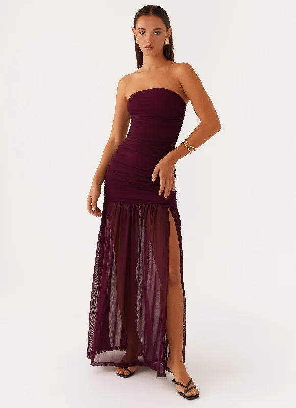 Scoop-Neck DressSavaya Maxi Dress - Mulberry