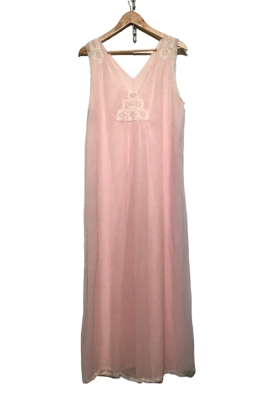 women's business casual dressesPink Lace Maxi Dress (Size L)