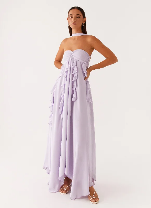 Zip-Up DressFlorence Maxi Dress - Lilac