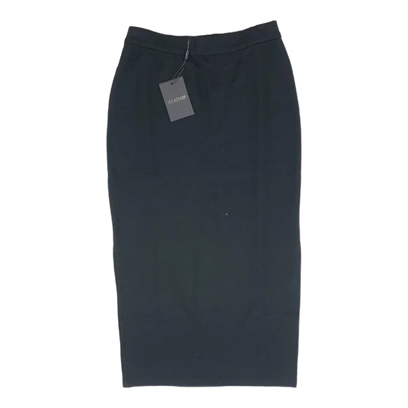 women's spring mini skirtsBlack Solid Midi Skirt