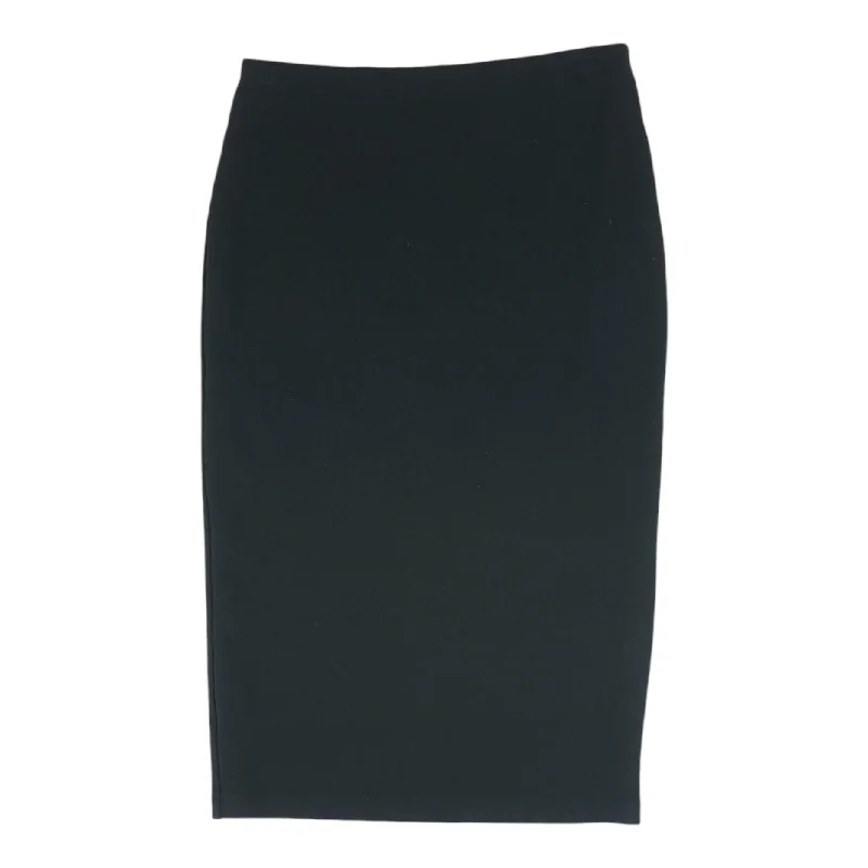 women's timeless satin skirtsBlack Solid Midi Skirt